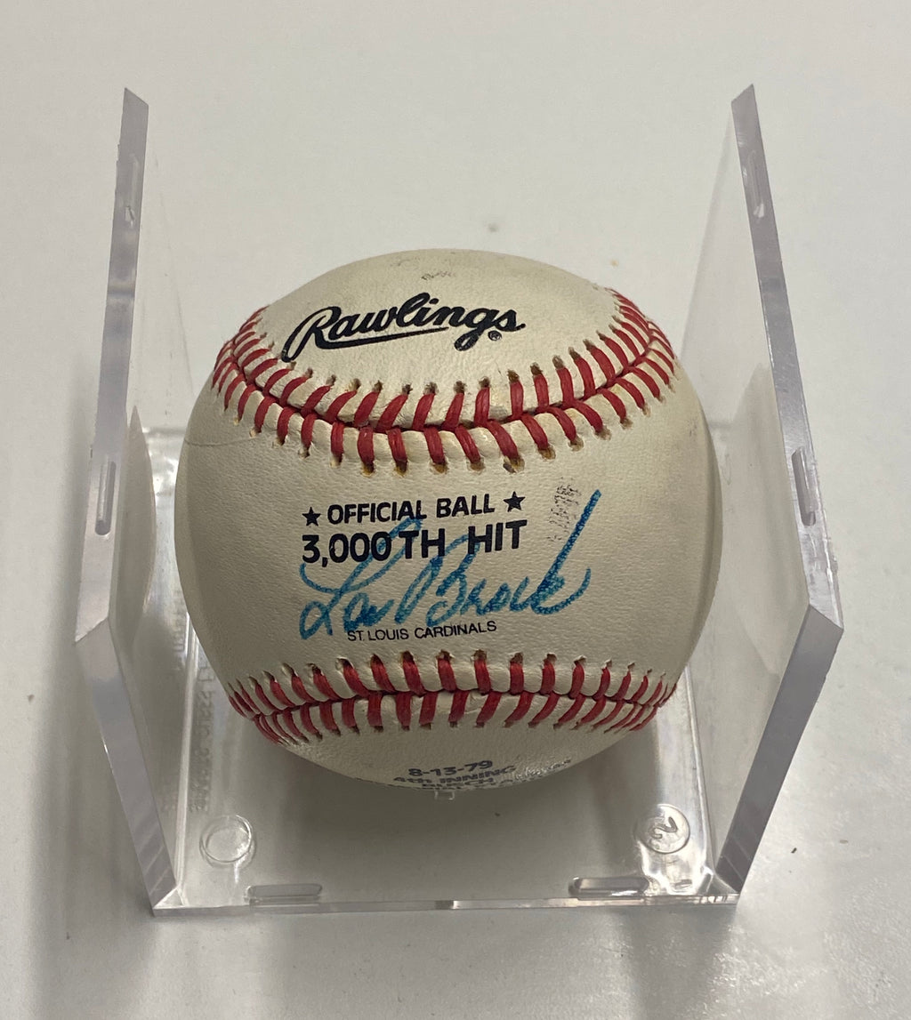 Lou Brock, 1979, Single-Signed Baseball - $1K APR Value w/ CoA!