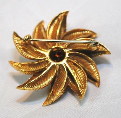 1960s Tiffany & Co. Turquoise Pinwheel Brooch in 18K Yellow Gold - $15K VALUE APR 57