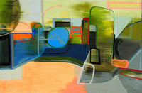 Jean Arnold, 'Pulaski Heights: Flow,' Urban Motion Series, Oil on Canvas, Unframed, 2006 - Appraisal Value: $9K APR 57