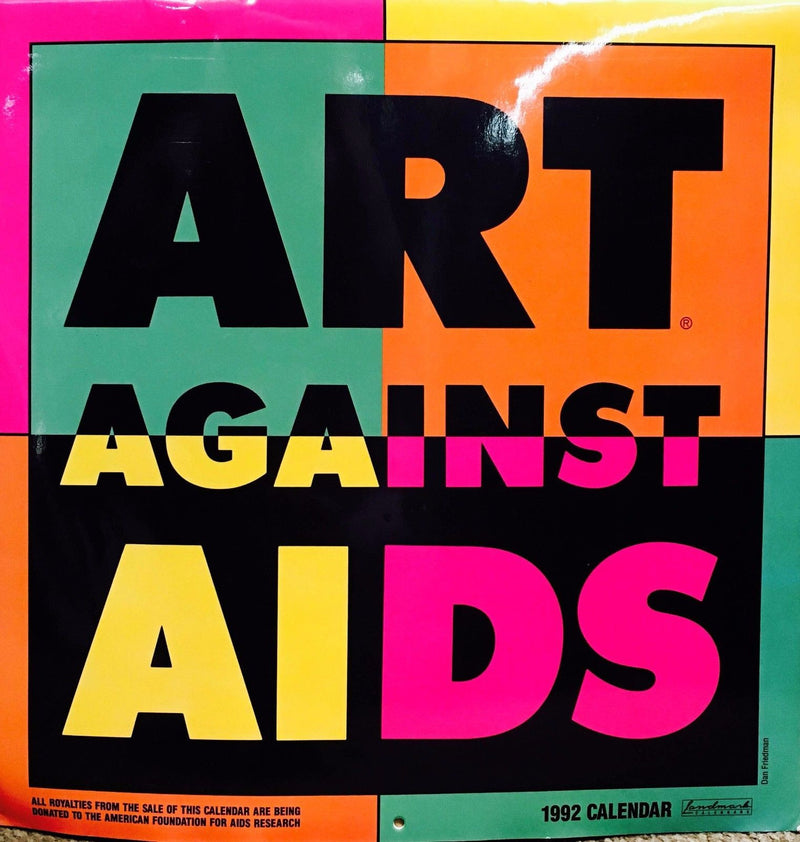 ART AGAINST AIDS Calendar for 1992 First Charity Campaign vs. AIDS - $10K Appraisal Value! ✓ APR 57
