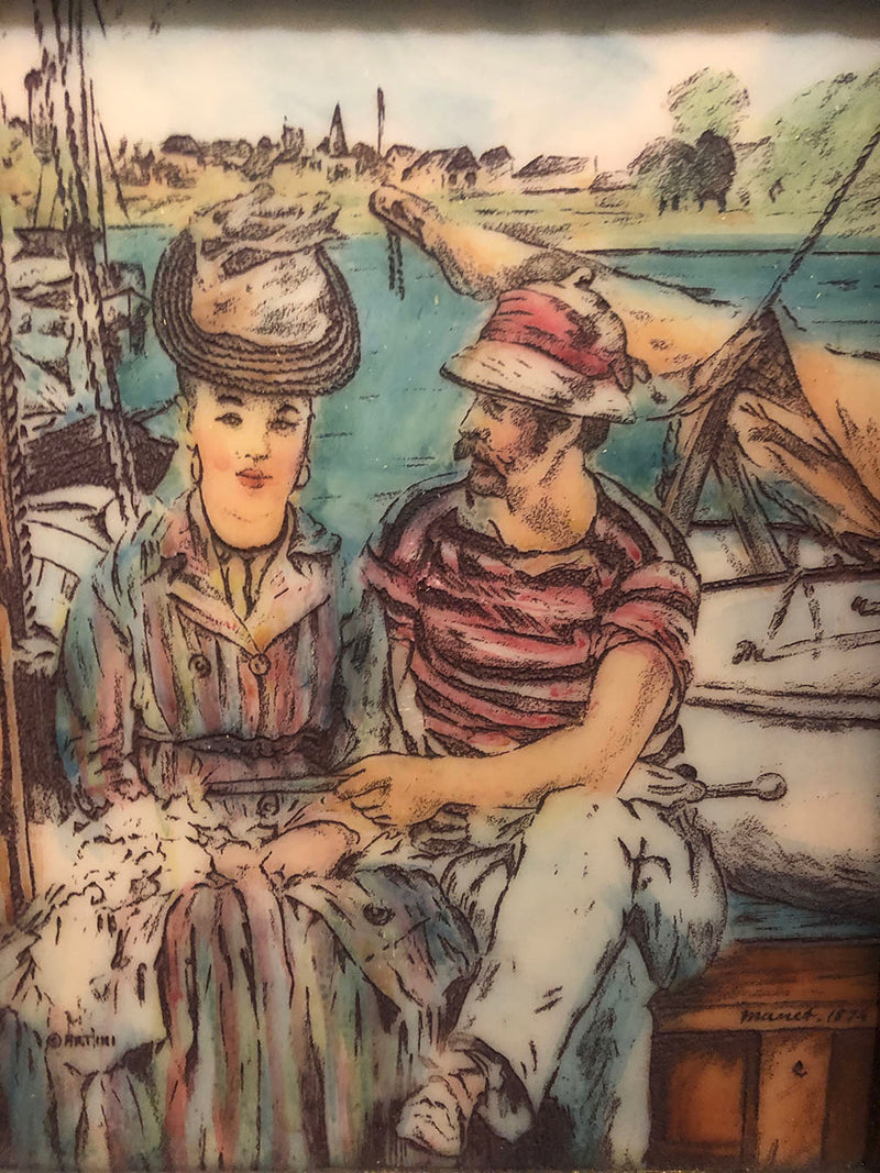 Édouard Manet (After) - Artini Art Inc., 'Argenteuil,' Hand-Painted Engraving, c. 1960s - with CoA- $5K APR @* APR 57