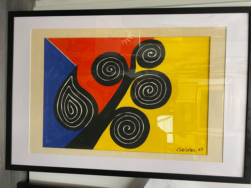 Alexander Calder, "Autumn Harvest", Signed Color Lithograph, 1969 - $10K APR Value w/ CoA! APR 57