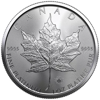 2020 1 oz Canadian Platinum Maple Leaf Coin (BU) APR 57