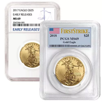 1/2 oz American Gold Eagle MS69 (Random Year, Varied Label, PCGS or NGC) APR 57