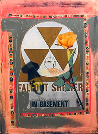 AL DÍAZ "Fallout Shelter" Mixed Media on Canvas, 2020 - $8K Appraisal Value! APR57