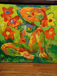OLEG KUFAYEV "NUDE" Acrylic on Canvas - $3K Appraisal Value! APR 57