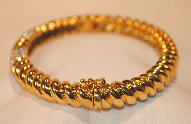 T.U.R.I. Diamond Bangle Bracelet in 18K Yellow Gold with 2.50 Carats in Diamonds - $20K VALUE APR 57