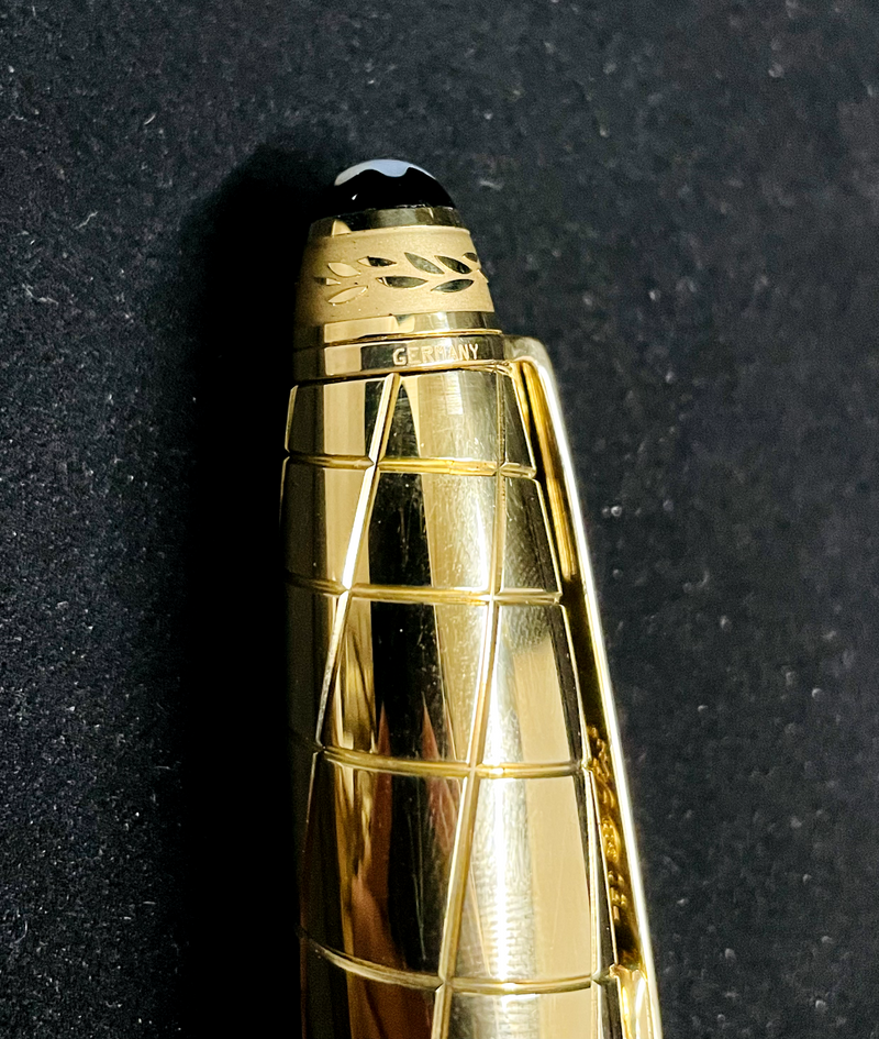 MONTBLANC Extraordinary Rare Unique One-Of-A-Kind Limited Edition 1/1 Solid Gold, Diamond, & Sapphire Meisterstuck Fountain Pen – $1 Million APR w/ COA! APR 57