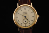 BREGUET Rare #3917 Men's 18K Yellow Gold Wristwatch w/ Skeleton Back - $25K VALUE APR 57