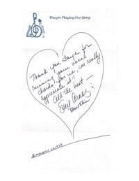 Signed Note from Lucie Arnaz and Robert Klein C. 1979 - $2K APR Value w/ CoA! APR 57