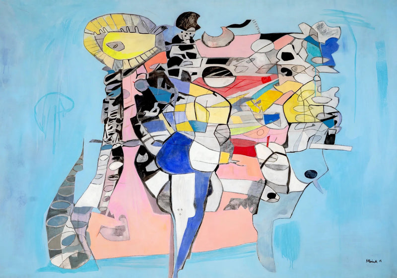 Isabel Brinck, 'Sinners,' Acrylic on Canvas, 57" X 84" inches, 2019 - Appraisal Value: $30K APR 57
