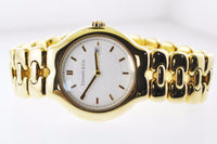 TIFFANY & CO. Tesoro Quartz Round 18K Yellow Gold Wristwatch w/ White Face - $25K VALUE APR 57