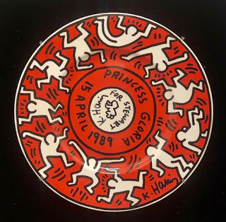Keith Haring Plate, Signed and Dated