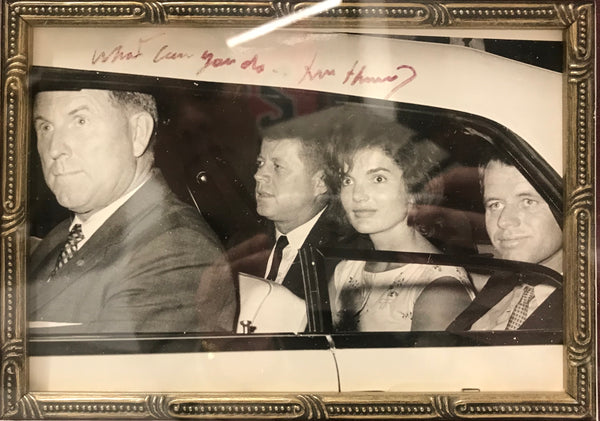 Signed 1961 Photograph, 'What Can You Do", John F Kennedy with Family