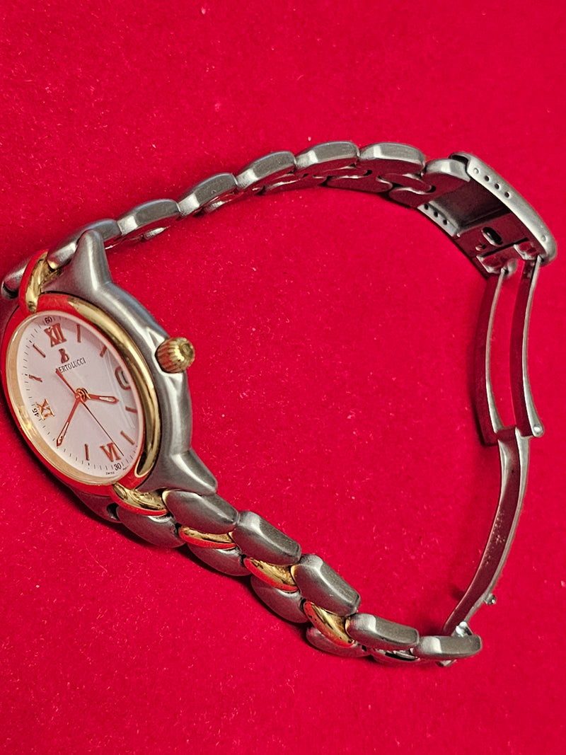 Bertolucci  Men's SS and 18K YG Date Feature Brand New Watch  - $10K APR w/ COA! APR57