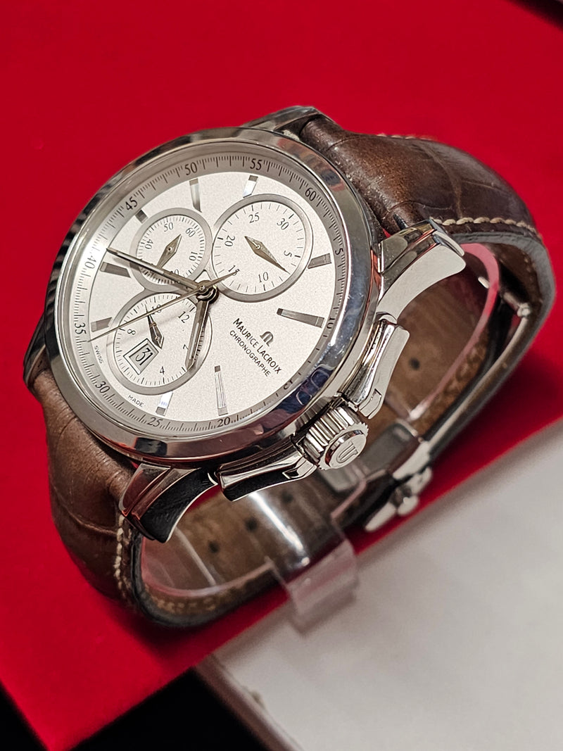 MAURICE LACROIX Chrono SS Ref. AL62631 Men's Brand New Watch - $10K APR w/ COA!! APR57