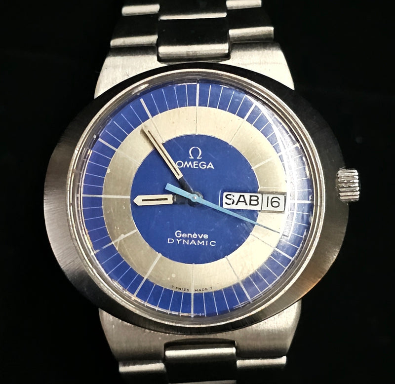 OMEGA Dynamic 1960's Watch w/ Rare Layered Dial & Date Feature - $8K APR w/ COA! APR 57