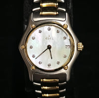 EBEL 1911 Mini Two-Tone SS & 18K YG Ladies Watch w/ Diamond Dial-$13K APR w/ COA APR57