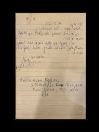 David Ben-Gurion, Handwritten Personal Letter w/Portrait C.1971 - $10K APR w/CoA APR57