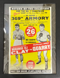 ORIGINAL OCT 26 1970 MUHAMMAD ALI & JERRY QUARRY POSTER VERY RARE-$10K APR wCoA!! APR 57
