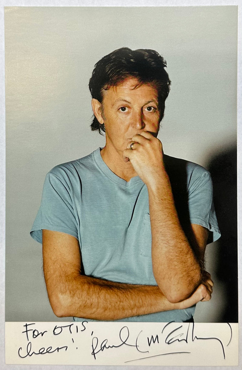 00' "Paul McCartney" original autographed postcard to Otis Blackwell -$20K APR wCoA! APR 57