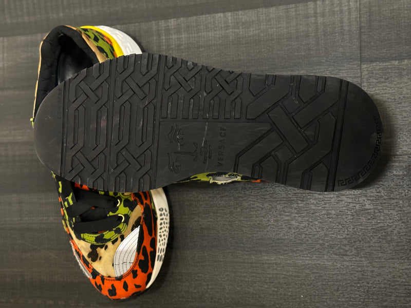 Versace Multicolor Leopard-Print Sneakers Limited Edition - $1.5K APR w/ CoA!!!! APR57