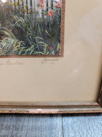 6' x 8' JOSEPH LINCOLN'S GARDEN BY CHARLES SAWYER FRAMED CIRCA 1930 $1k APR COA! APR57