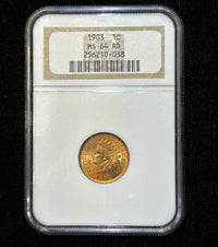 U.S. 1 Cent Indian Head Penny Circa 1903 - $600 Appraisal Value w/CoA!! @ APR 57