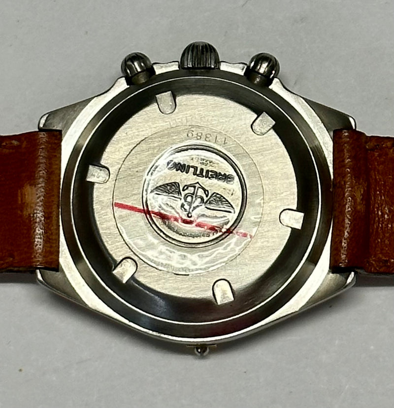 BREITLING Chronograph Mechanical Unisex Wristwatch w/ Rare Dial- $15K APR w/ COA APR57