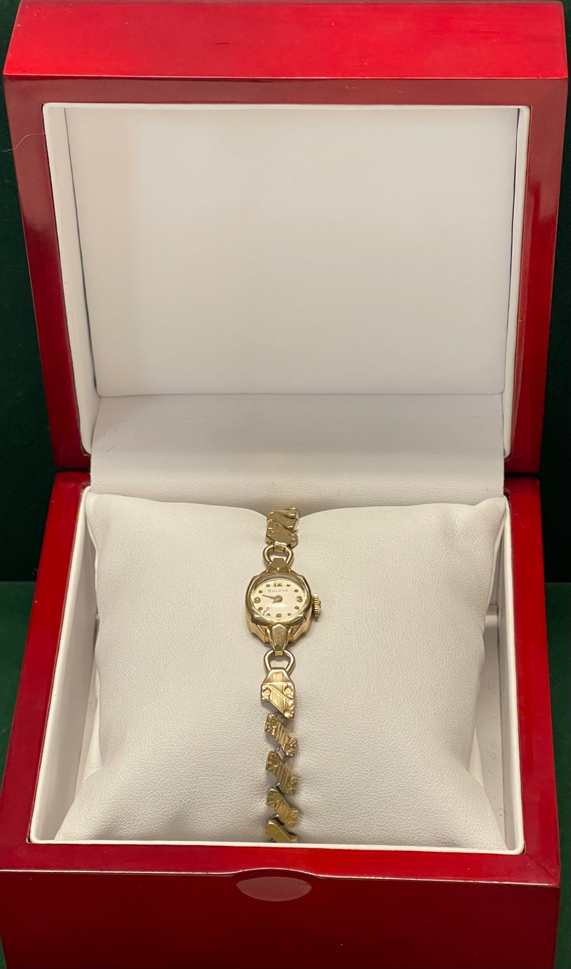 Ladies Bulova 10K Gold Filled Wristwatch Mechanical Movement - $4K APR w/ COA!! APR57