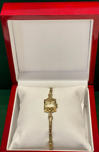 Ladies Omega solid 14K RoseGold Wristwatch Mechanical Movement- $8K APR w/ COA! APR57