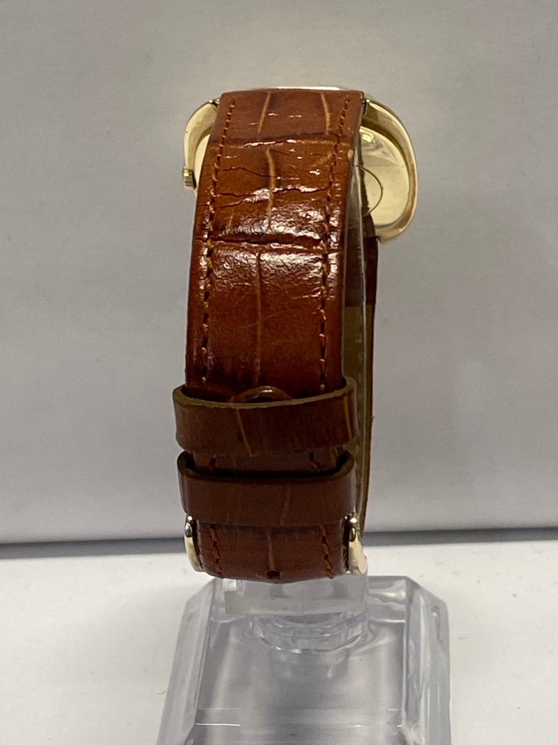 OMEGA Unique Solid Gold Vintage c. 1950s Tonneau Men's Watch - $10K AP