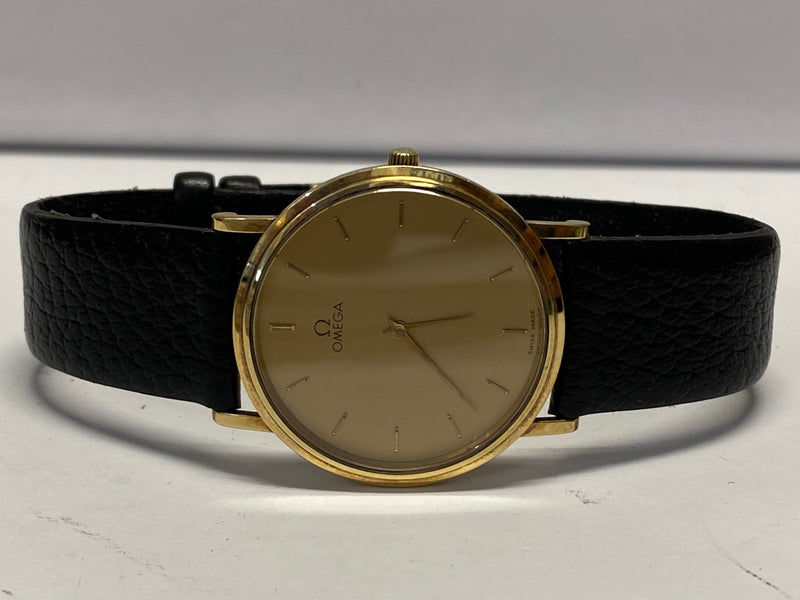 OMEGA Ultra-Thin Solid Gold Simple & Elegant Unisex Timepiece - $10K APR w/ COA! APR57