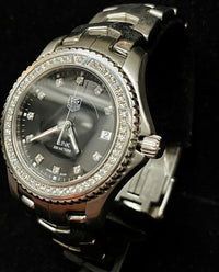 TAG HEUER LINK w/ 65 Dmnds Approx Date Feature Brand New Watch- $15K APR w/ COA! APR57