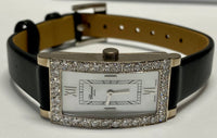 CHOPARD Ladies Rectangle 18K White Gold & Mother of Pearl Watch- $80K APR w/COA! APR 57