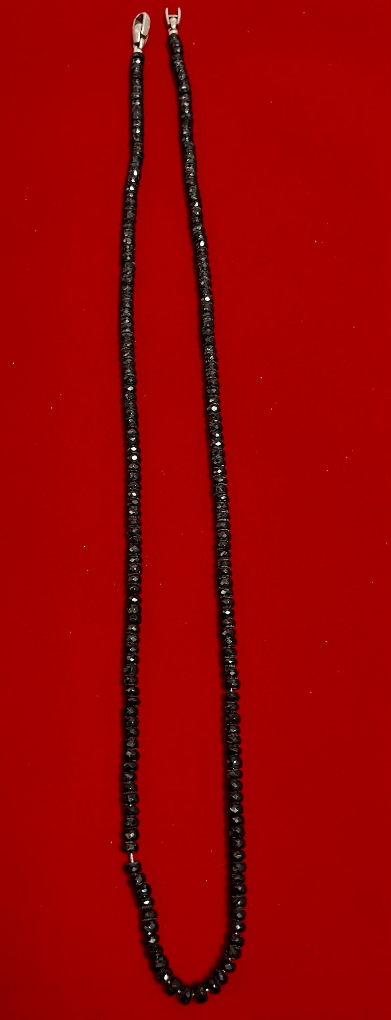 David Yurman's Sterling Silver Black Spinel Beaded Necklace - $1.5K APR w/ CoA!! APR57