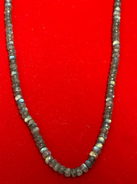 David Yurman Sterling Silver Labradorite Spinel Beaded Necklace -$1.5K APR w/CoA APR57