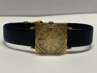 OMEGA Rare 1950s Vintage Solid Gold Unique Square Tank Watch - $10K APR w/ COA!! APR57
