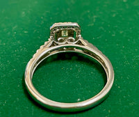 BEAUTIFUL 35 DIAMONDS 4 GRAMS SOLID WHITE GOLD RING FOR WOMEN - $13K APR w/ CoA! APR57