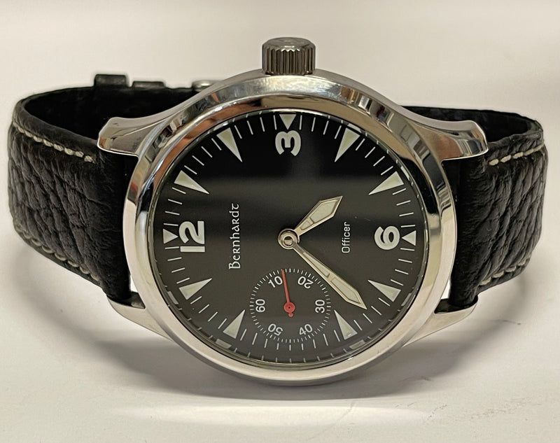 BERNHARDT Limited Edition Large Case Stainless Steel Men's Watch - $8K APR w/COA APR57