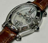 CHOPARD Happy Sport 32 Diamonds Stainless Steel Men's Wristwatch-$30K APR w/COA APR57