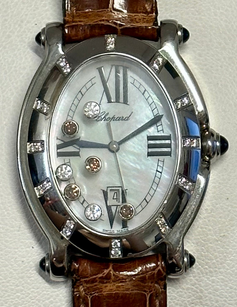 CHOPARD Happy Sport 32 Diamonds Stainless Steel Men's Wristwatch-$30K APR w/COA APR57