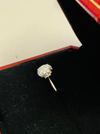 2.03ct Diamond Solitaire Ring in Handmade WG Setting I-SI1 Grade- $60K APR w/CoA APR57