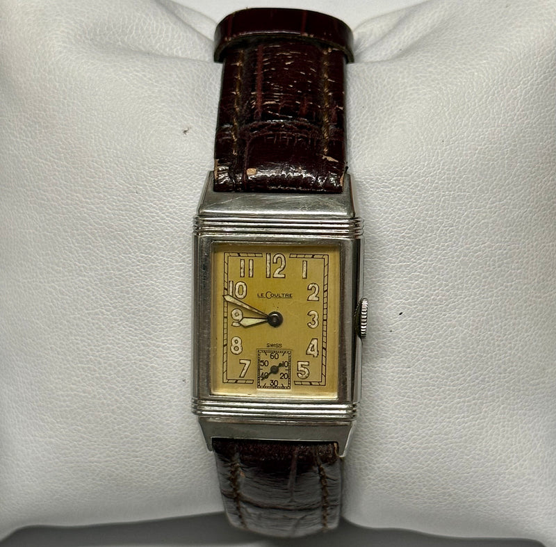 JAEGER LECOULTRE Earliest Edition Reverso 1930 Stainless Steel Men’s Vintage Mechanical Watch - $60K Appraisal Value! ✓ APR 57