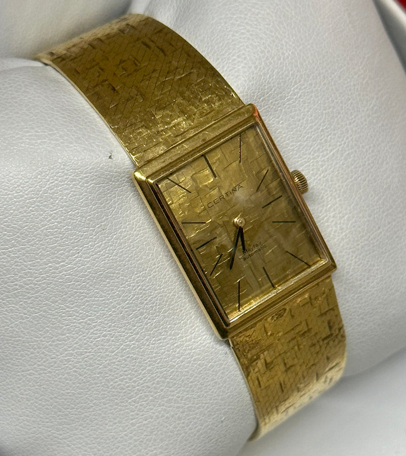CERTINA 18K Gold Vintage circa 1960s Unisex Wristwatch - $20K APR Value w/ CoA! APR 57