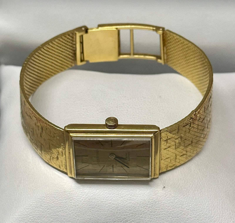 CERTINA 18K Gold Vintage circa 1960s Unisex Wristwatch - $20K APR Value w/ CoA! APR 57