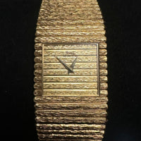 PIAGET Extremely Rare Polo 18K Yellow Gold Beveled Bracelet Watch - $50K Appraisal Value! ✓ APR 57