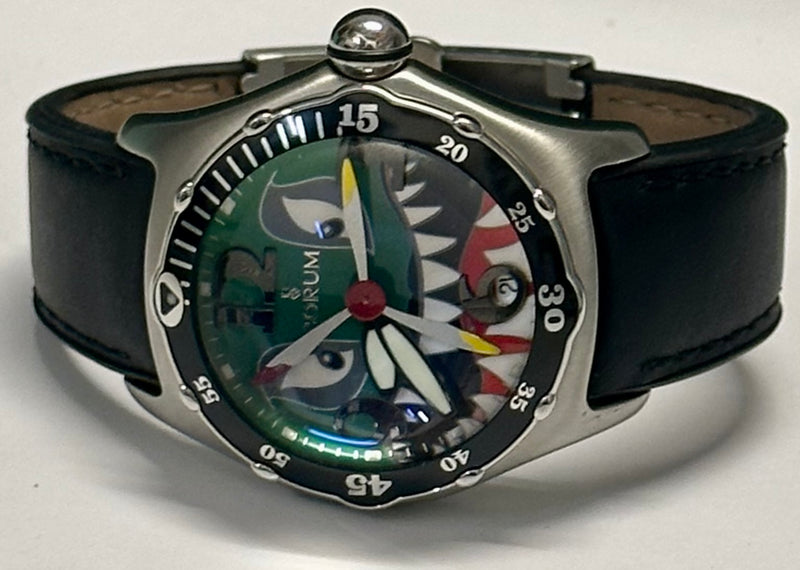 CORUM Bubble Limited Edition Shark Stainless Steel Automatic - $13K APR w/ COA!! APR57