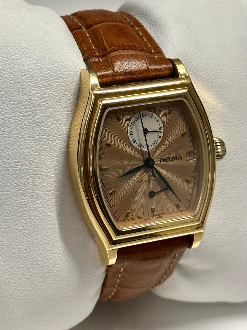 DELMA Klondike Limited Edition 18K Gold Tonneau Watch - Only 50 Made! - $30K Appraisal Value! ✓ APR 57