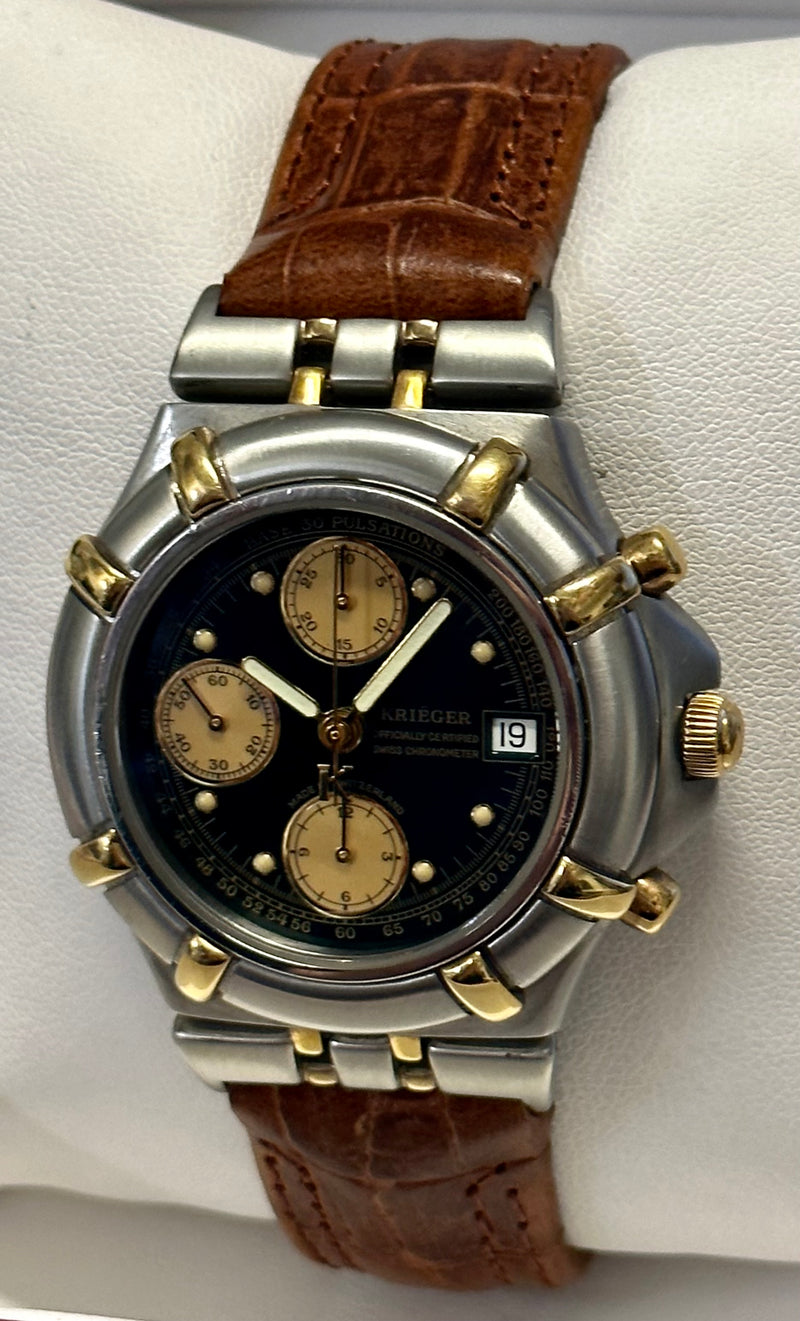 KRIEGER Limited Edition Chronograph Automatic Men's Wristwatch- $12K APR w/ COA! APR57